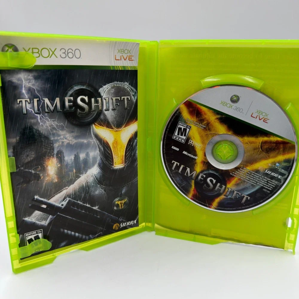 TimeShift Xbox 360 Sierra 2007 First Person Shooter FPS Video Game CIB